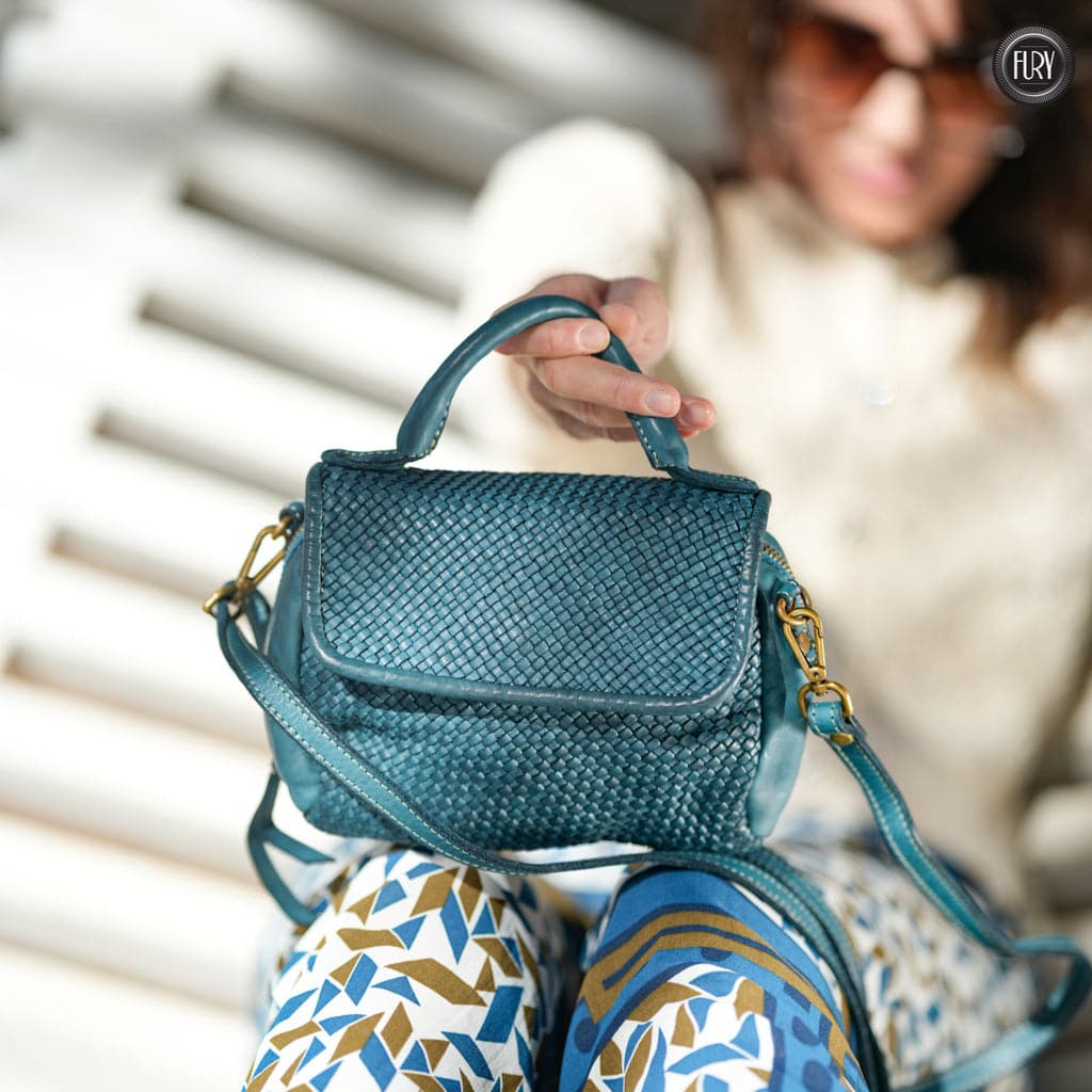 Borsetta Siena in pelle intrecciata - Fury