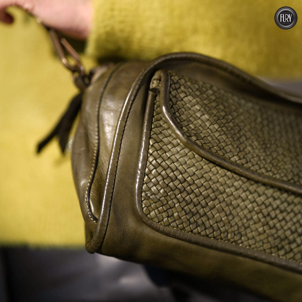 Borsetta Torino in pelle intrecciata - Fury