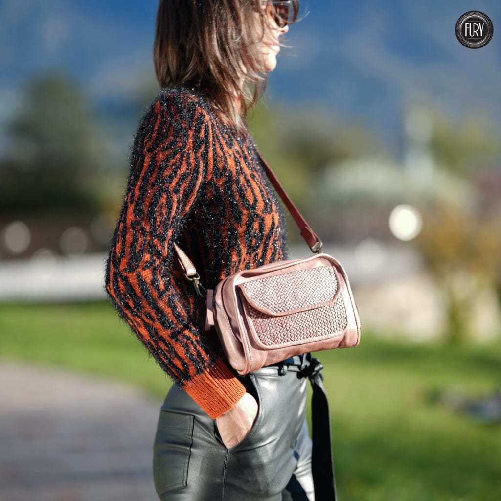 Borsetta Torino in pelle intrecciata - Fury