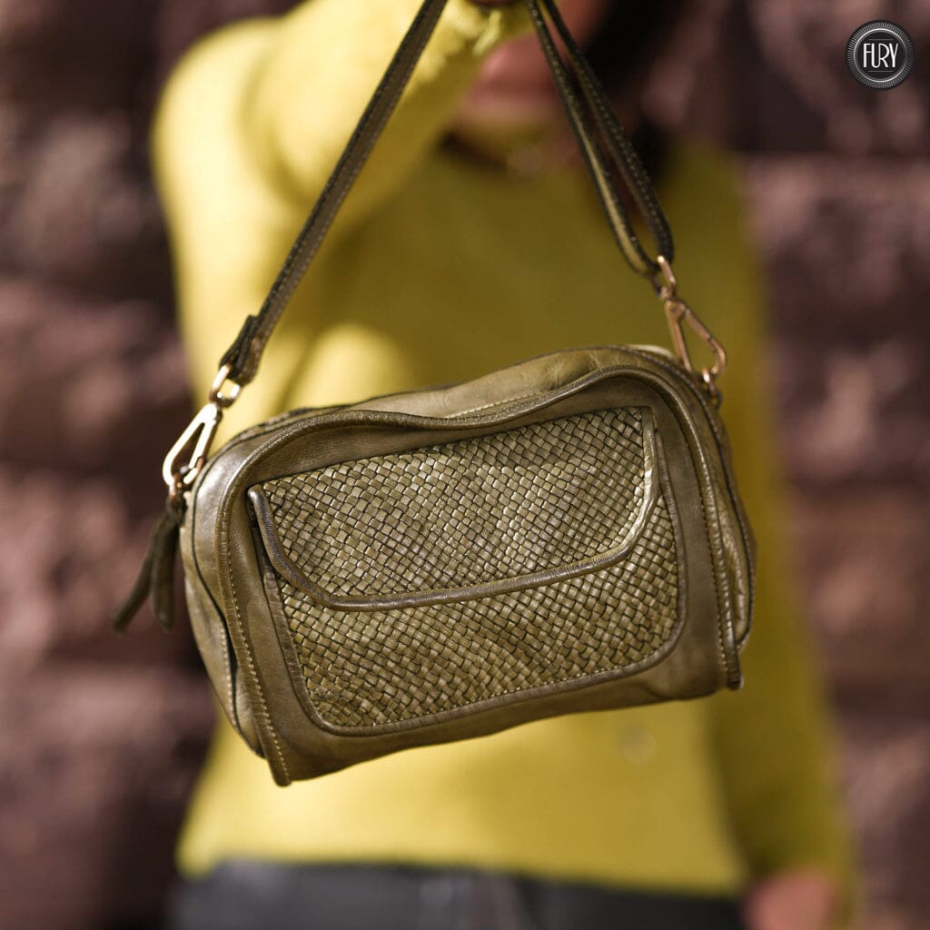 Borsetta Torino in pelle intrecciata - Fury