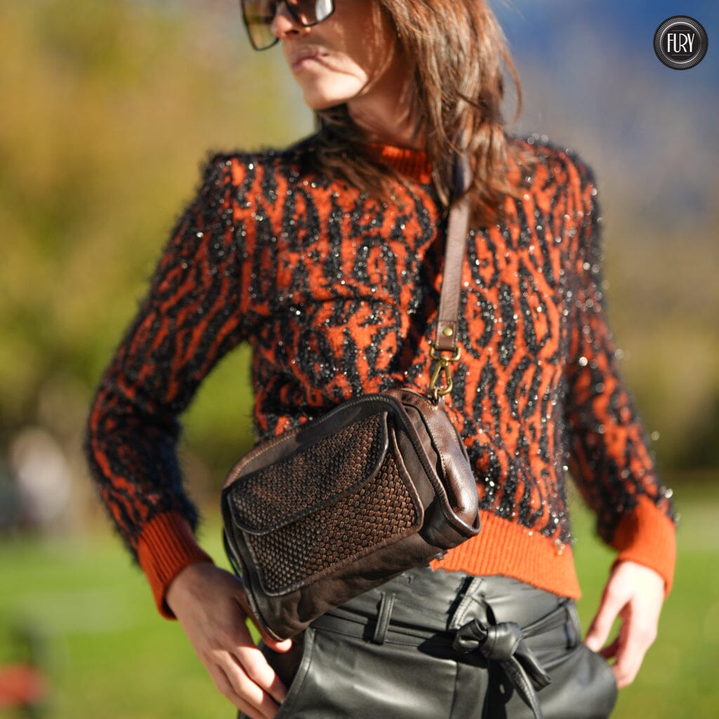 Borsetta Torino in pelle intrecciata - Fury