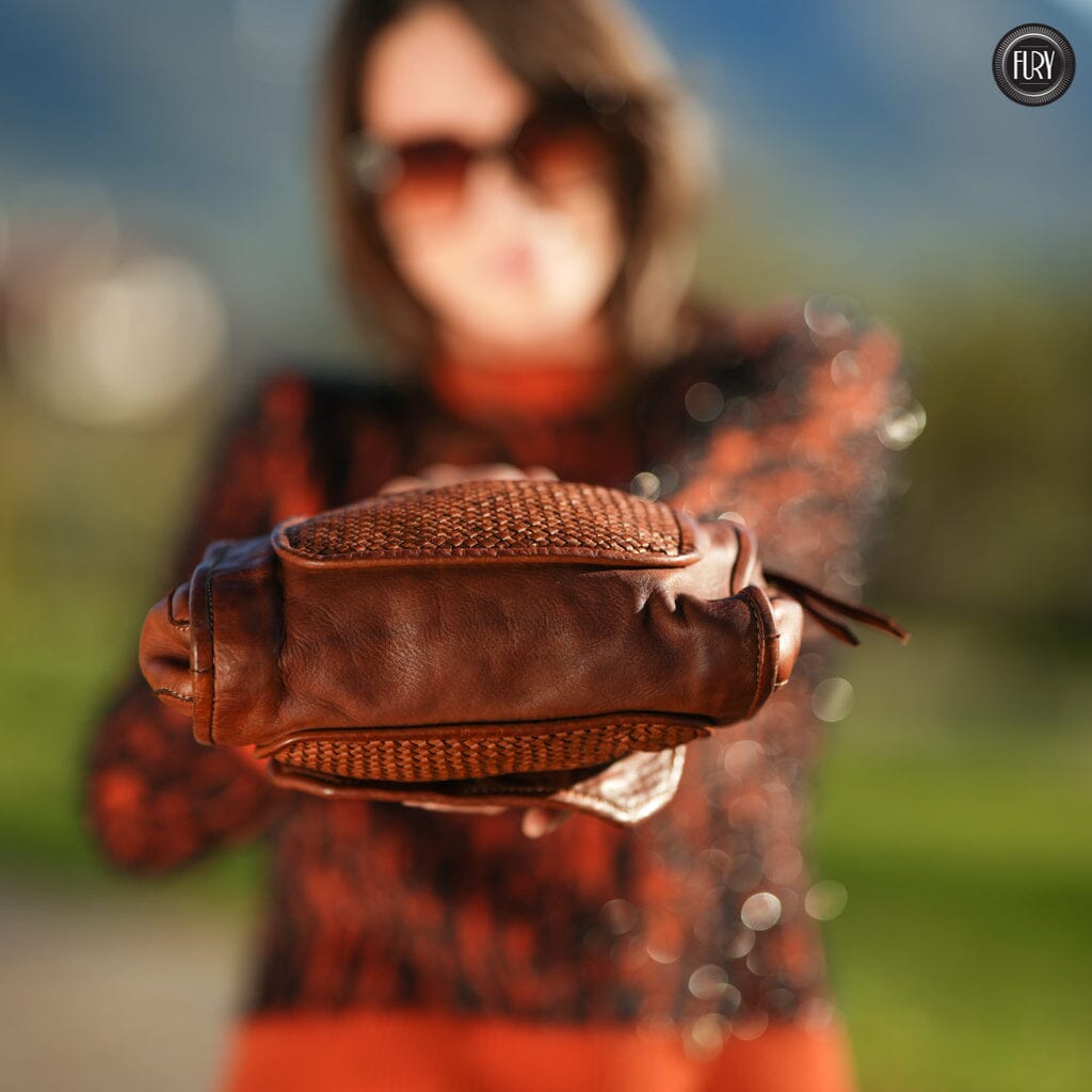 Borsetta Torino in pelle intrecciata - Fury