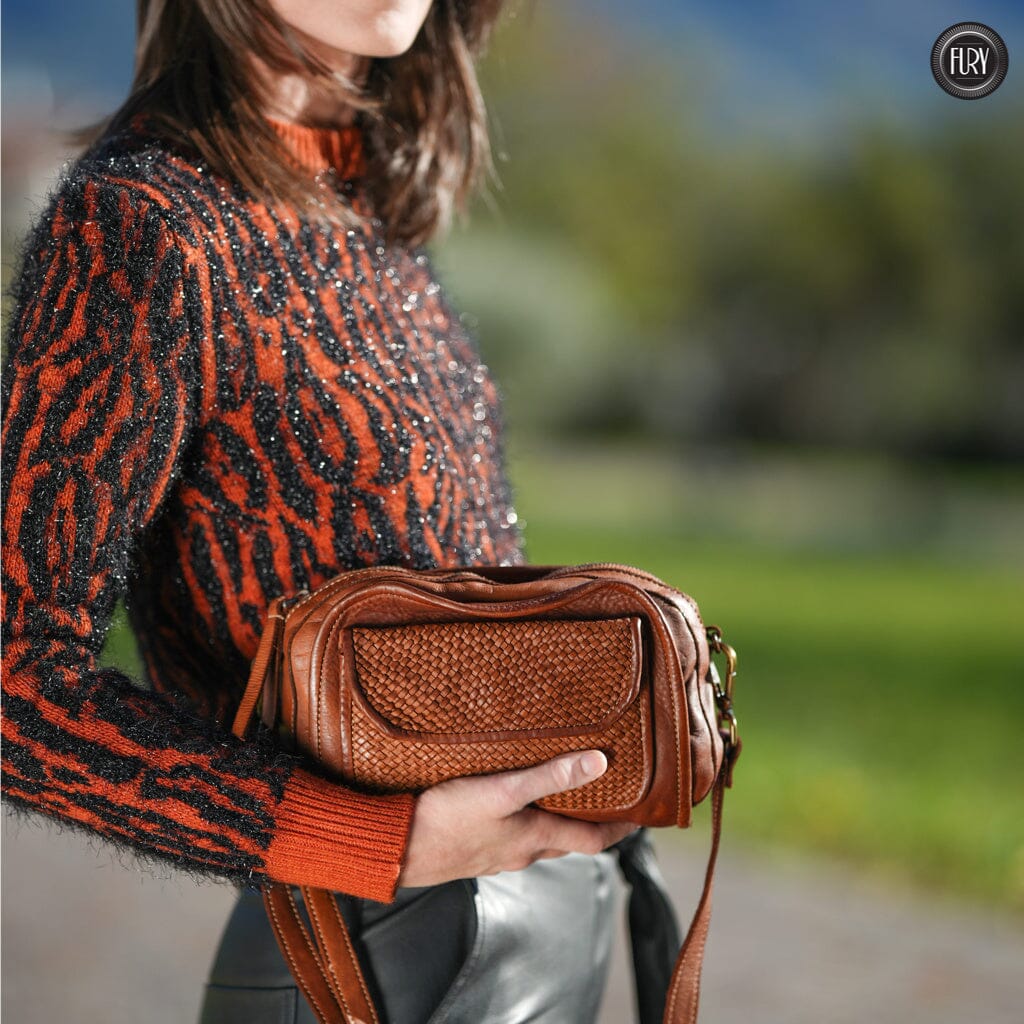 Borsetta Torino in pelle intrecciata - Fury