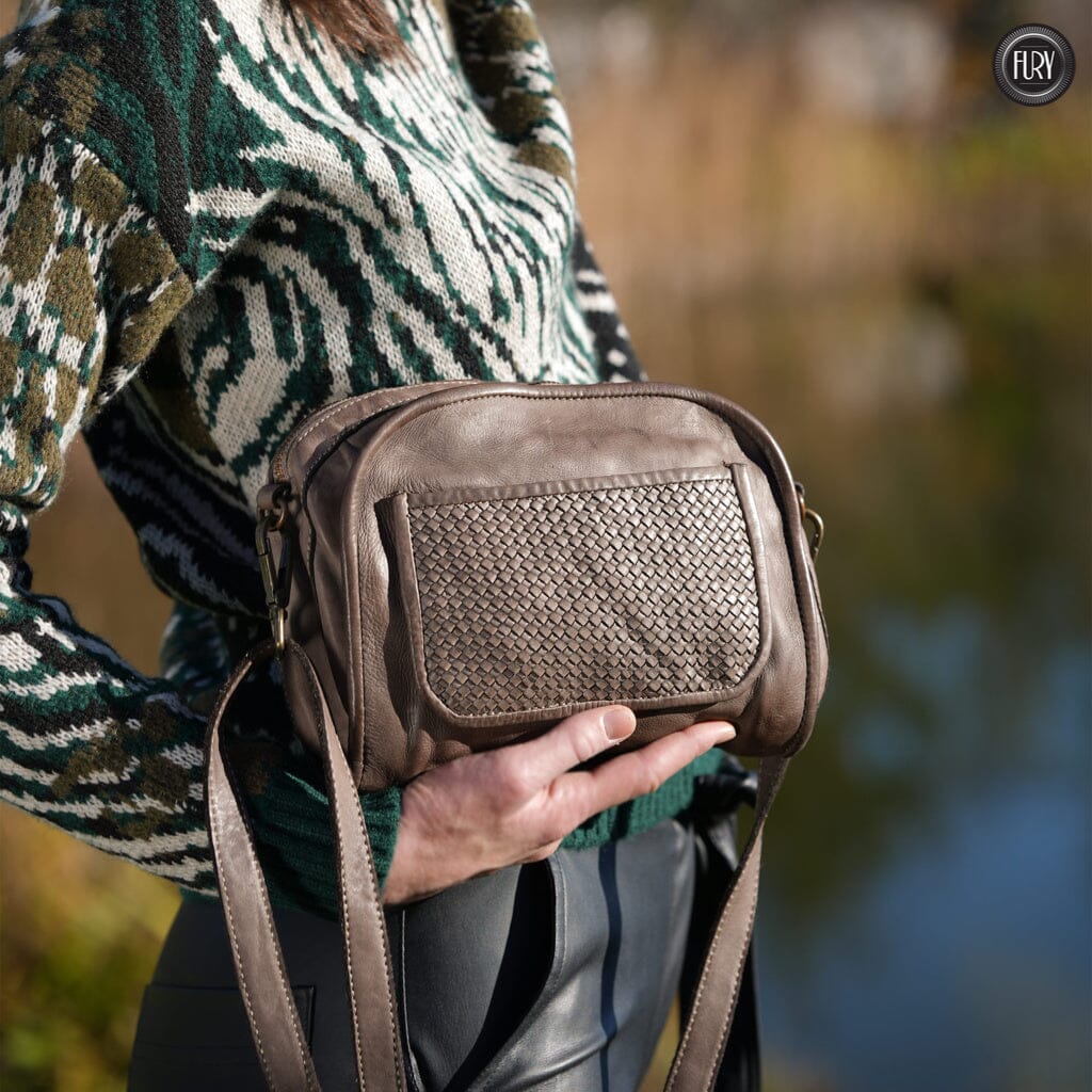 Borsetta Torino in pelle intrecciata - Fury