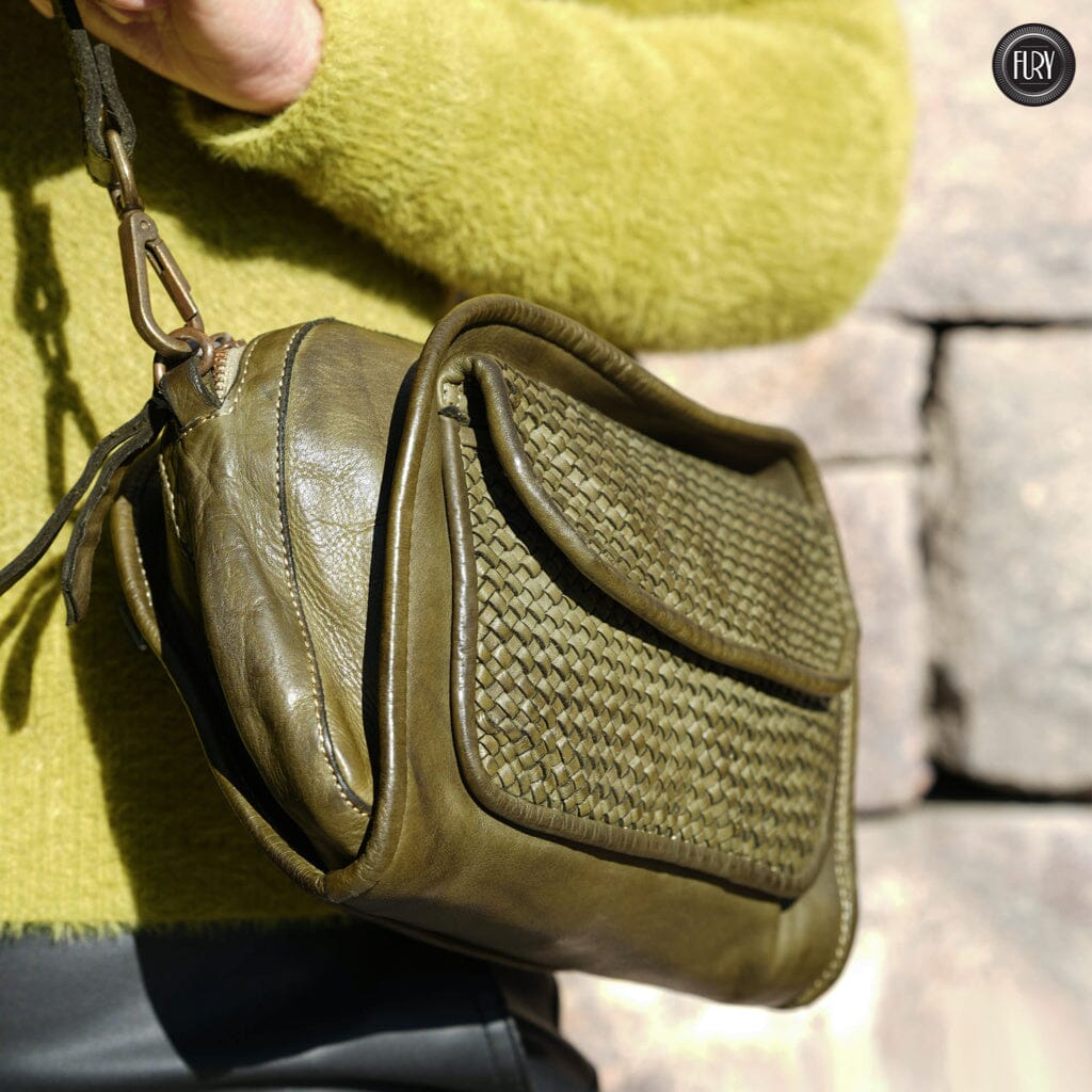 Borsetta Torino in pelle intrecciata - Fury