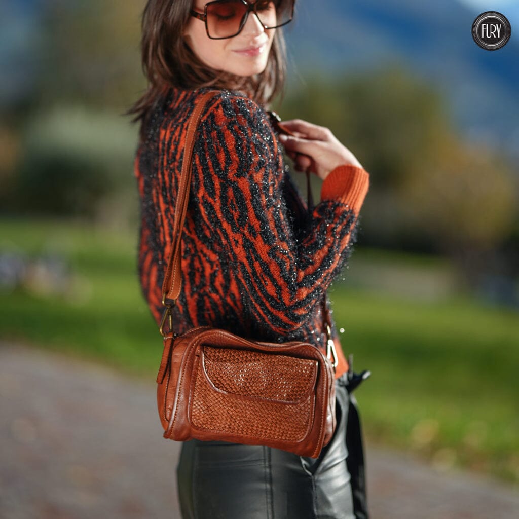 Borsetta Torino in pelle intrecciata - Fury