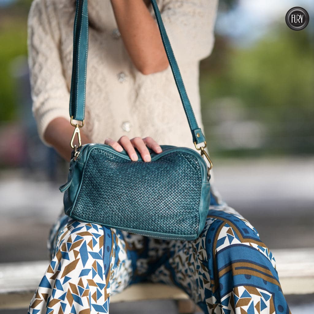 Pochette Isotta in pelle intrecciata - Fury