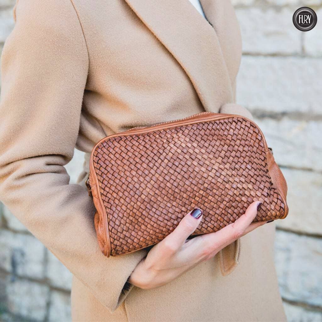 Pochette Isotta in pelle intrecciata - Fury