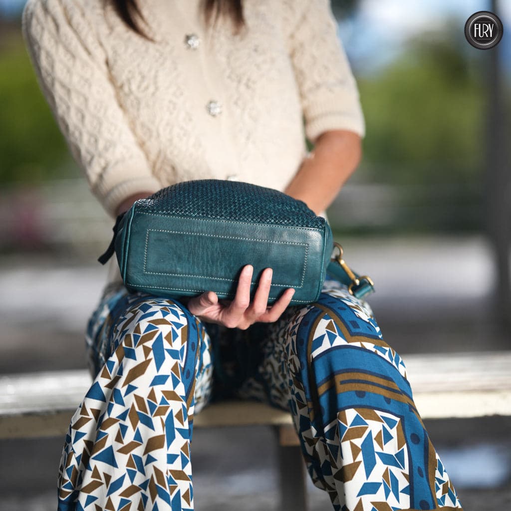 Pochette Isotta in pelle intrecciata - Fury