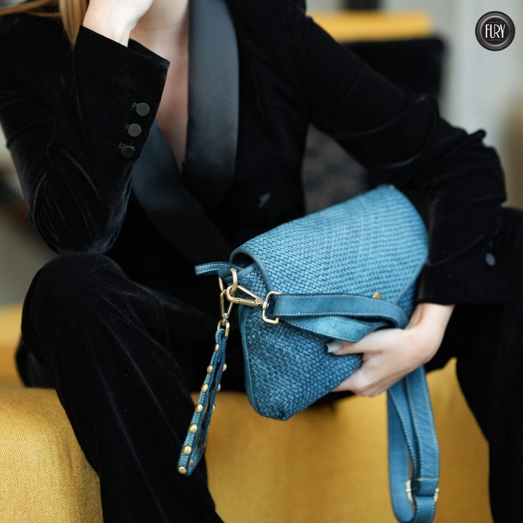 Pochette Sofia in pelle intrecciata - Fury