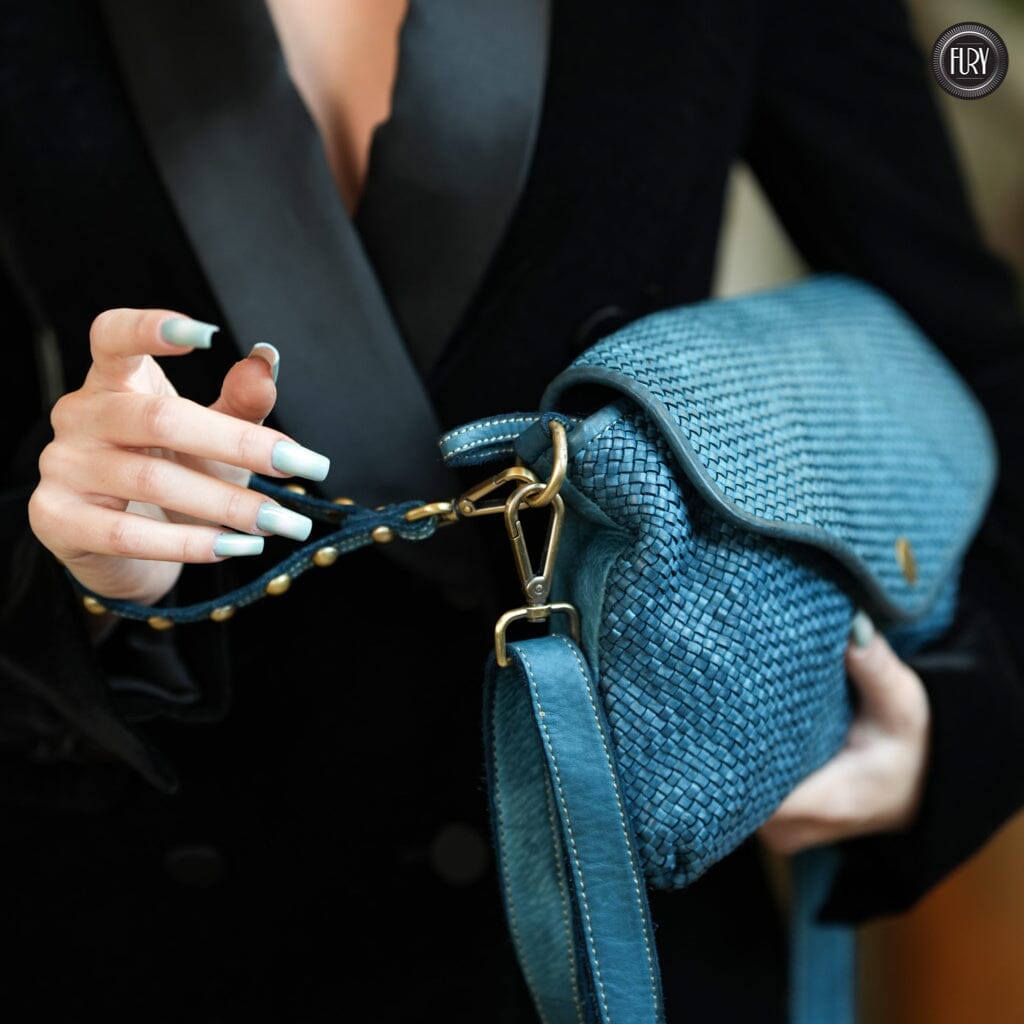 Pochette Sofia in pelle intrecciata - Fury