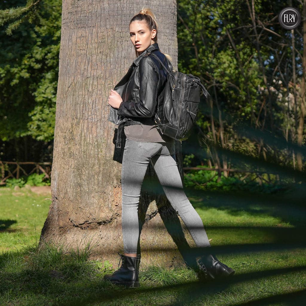 Zaino Daily unisex in pelle - Fury