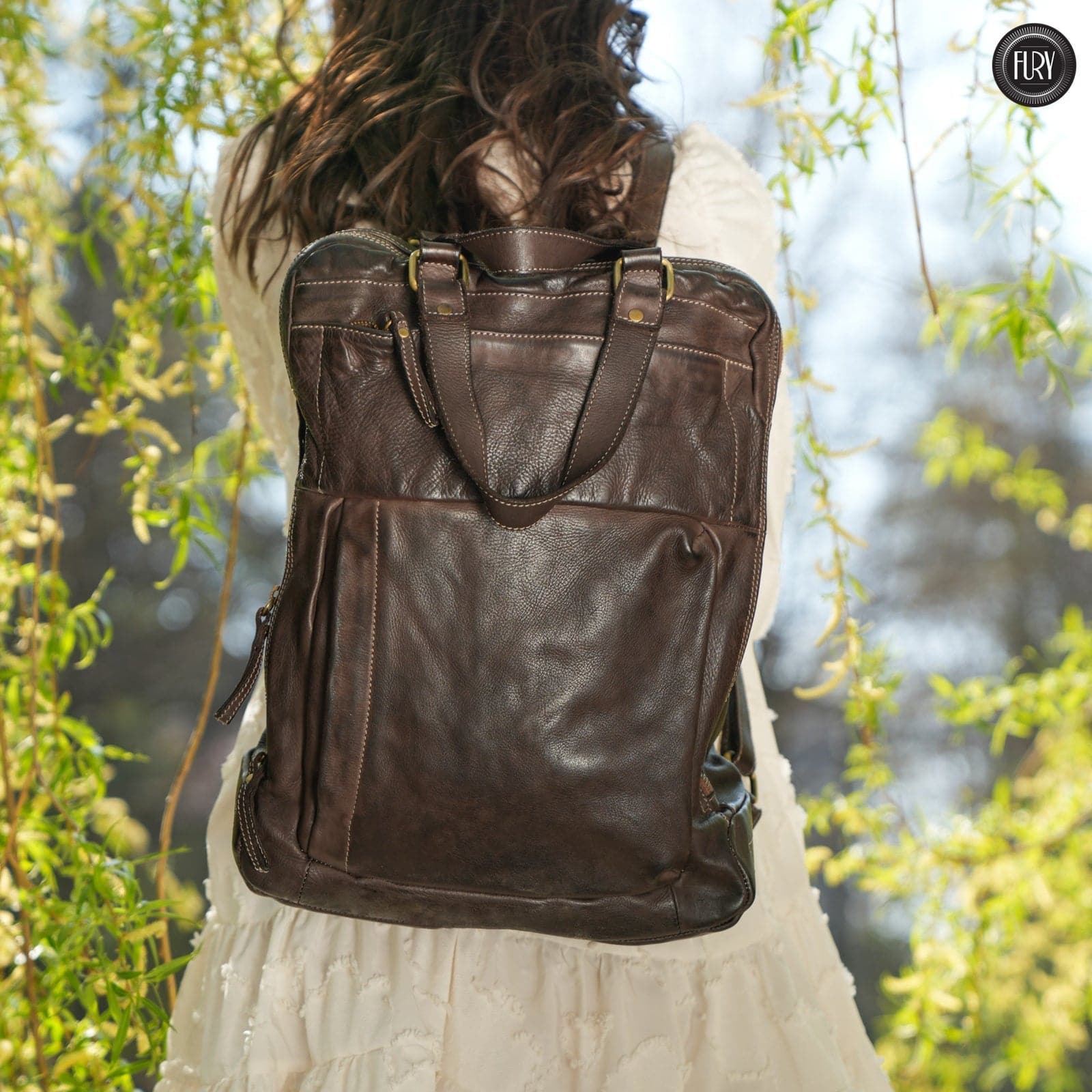 Zaino Daily unisex in pelle - Fury