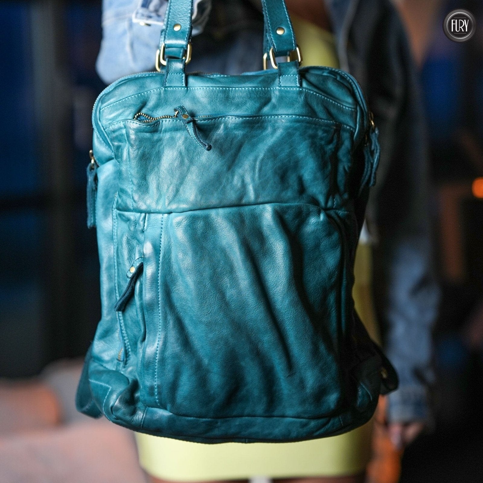 Zaino Daily unisex in pelle - Fury