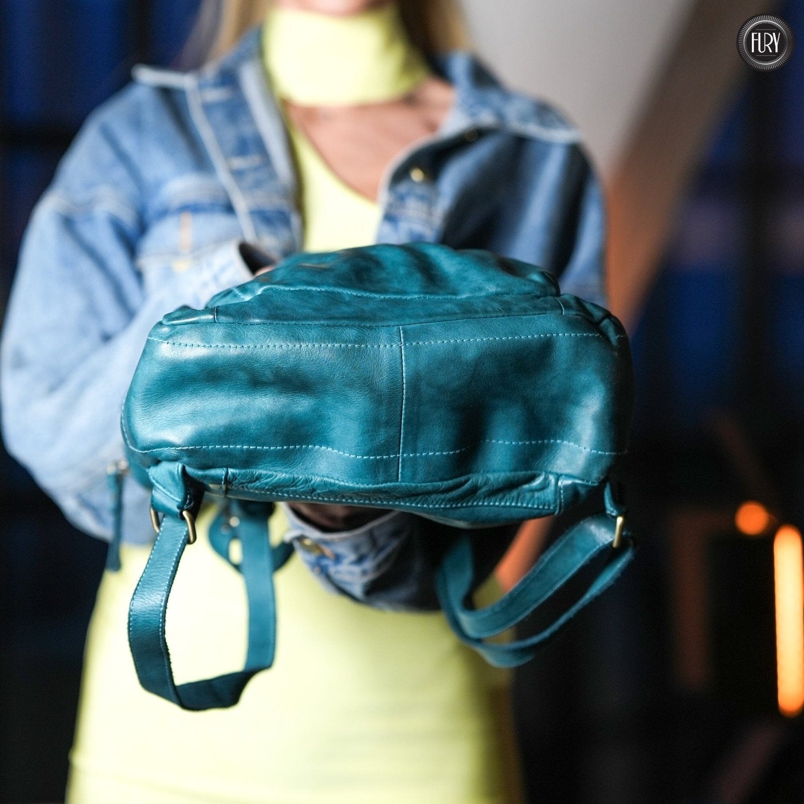 Zaino Daily unisex in pelle - Fury